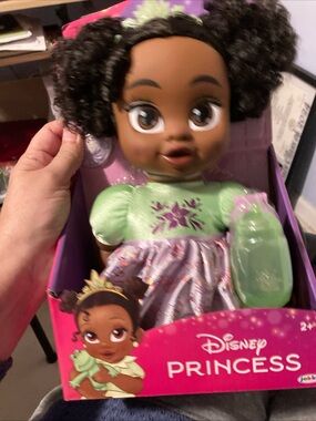 Disney Deluxe Baby TIANA 10.5" Doll w-Bottle Ages 2+ Princess And The Frog Movie